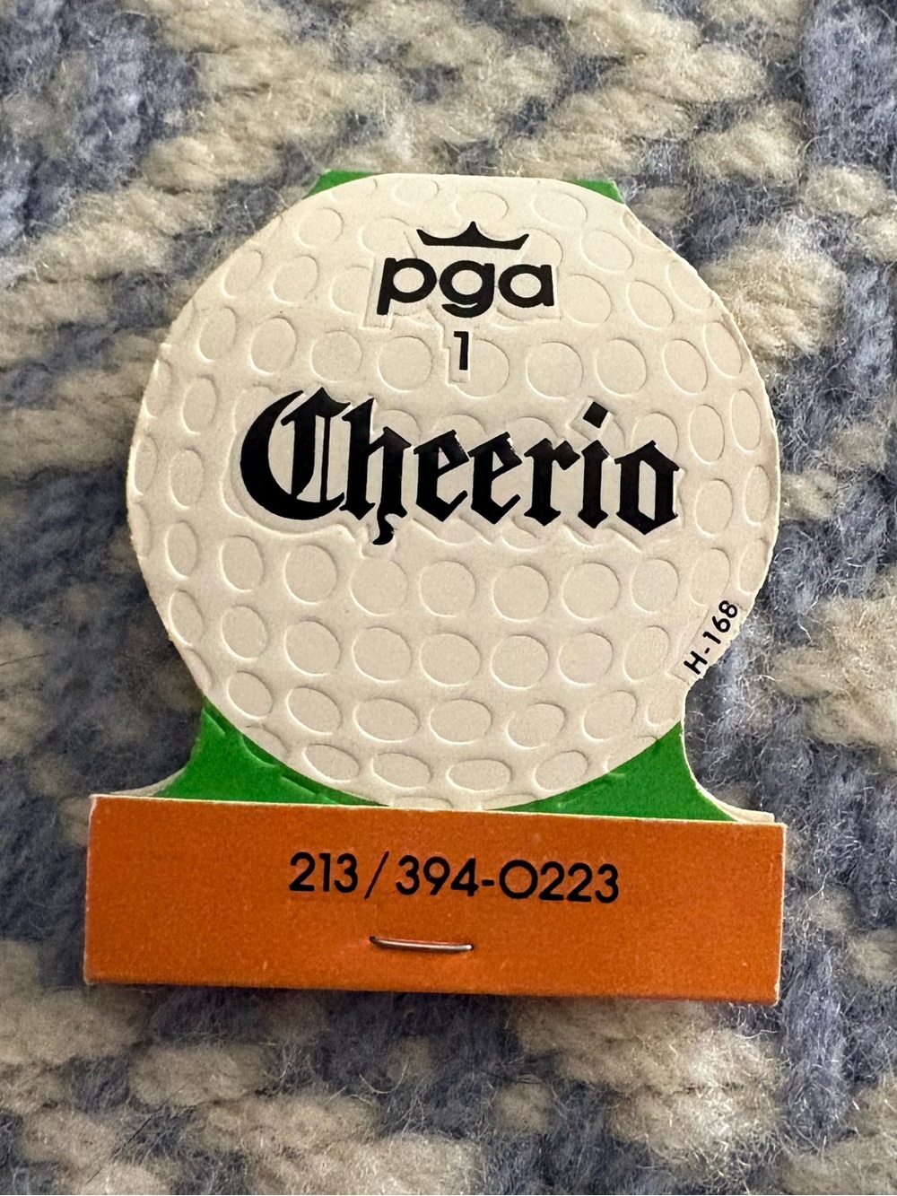 PGA Cheerio Golf Ball Teed Table Display